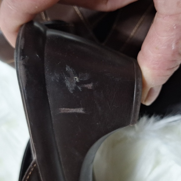 Clarks brown leather sandles,  7M - Picture 8 of 9